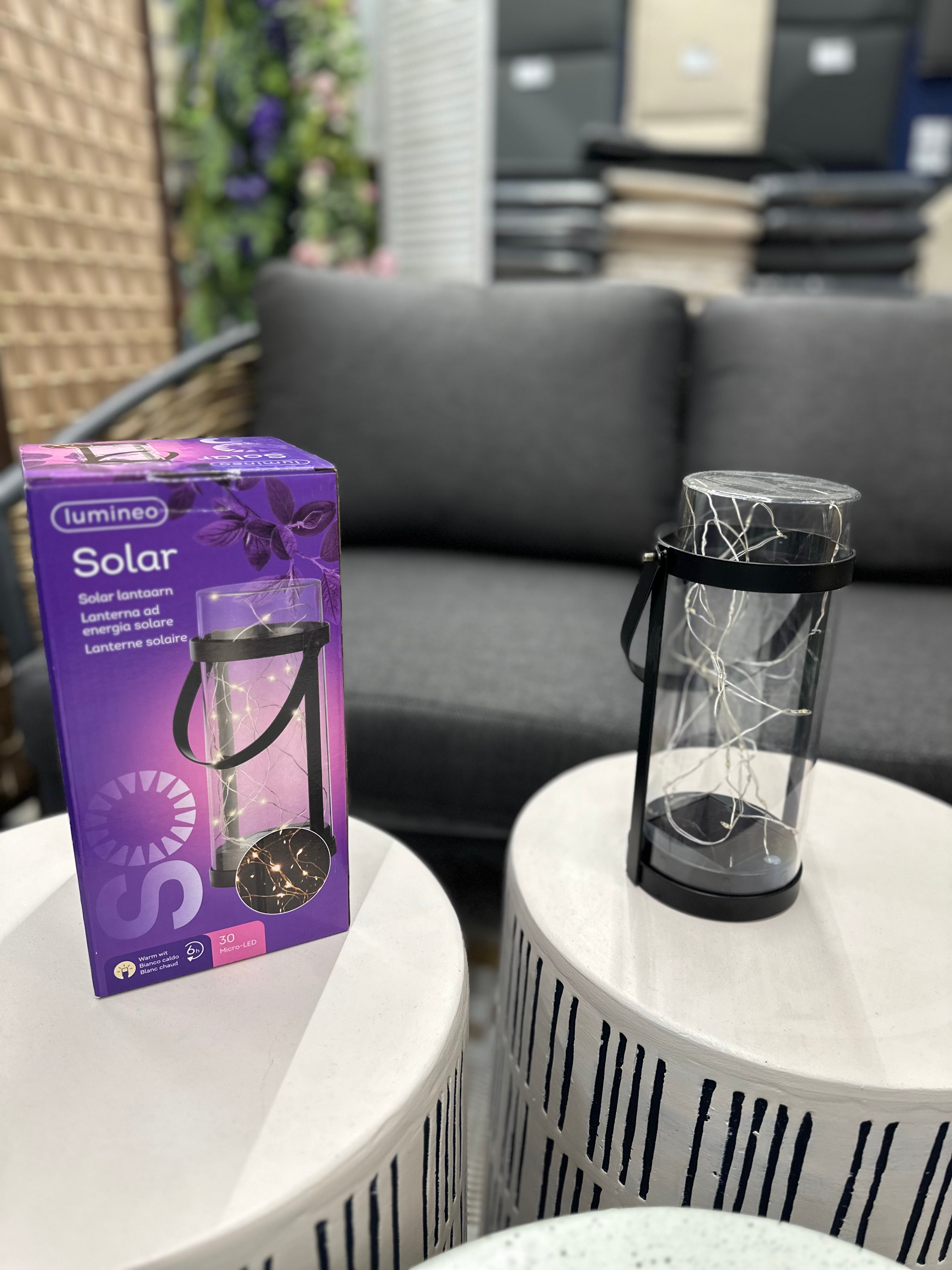 Lanterna solare d10cm, h23,5cm Kaemingk Lanterna solare d10cm, h23,5cm Kaemingk